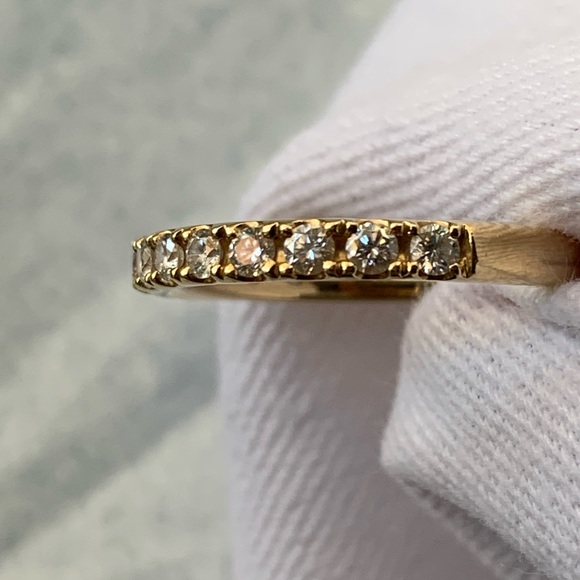 Riviera Pavé Diamond Ring In 18k Yellow Gold (1/2 Ct. Tw.) - Picture 16 of 16